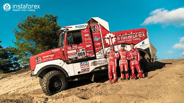 Equipe InstaForex Loprais - pré Dakar Shaking